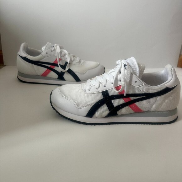 Asics White Sneakers with Pink and Black Accents - Picture 4 of 12